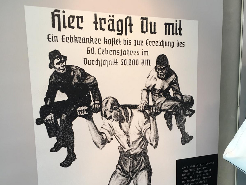 NS-Propagandaplakat im Dokumentationszentrum