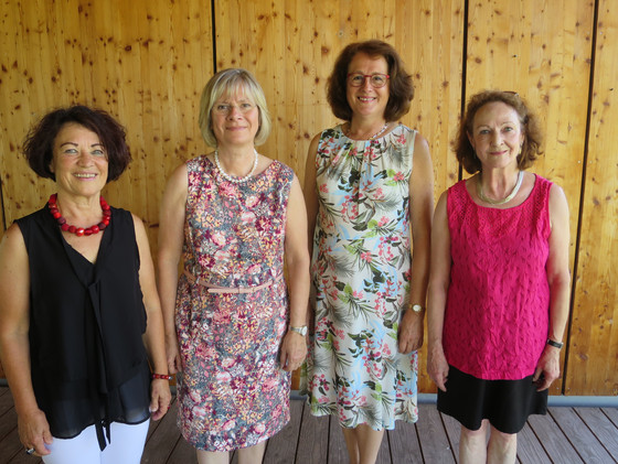 Von links nach rechts: Karin Sigler, Angelika Wieczorek, Gerti Karst, Monika Rabenhorst